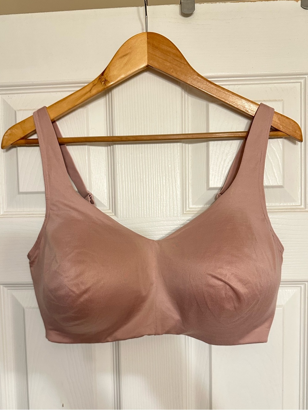 Vanity Fair Solid Beige Pink 3XL Tshirt Bra Adjustable Straps Soft Wireless